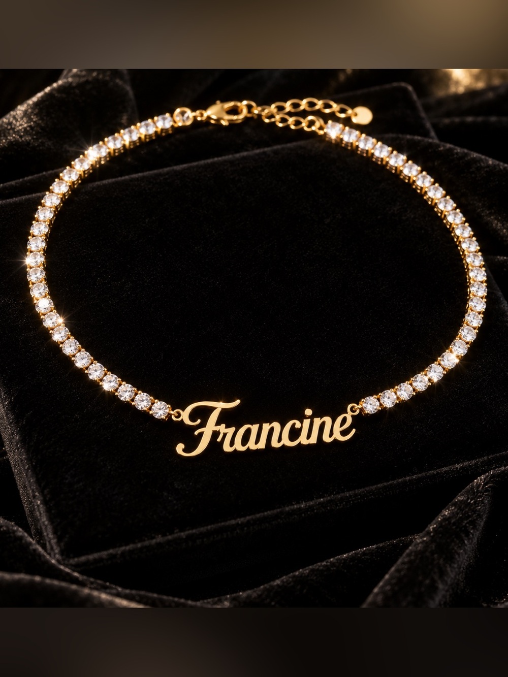 ✨ Custom Name Tennis Necklace — MADE TO ORDER + FREE SHIPPING ✨